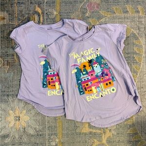 Disney Sister Set Encanto Casita Magic Lavender T-Shirts Girls 10-12, 6x